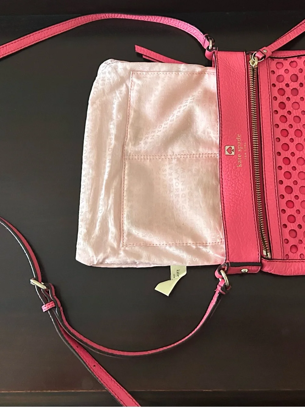 kate spade New York Perri Lane Bubbles Reidy Crossbody Bag Bright Pink